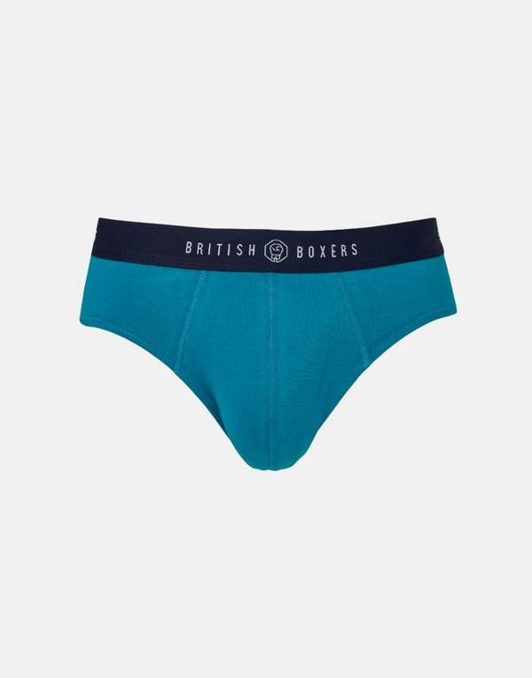British Boxers Three-pack Men's Cotton Briefs – Summertime Blues