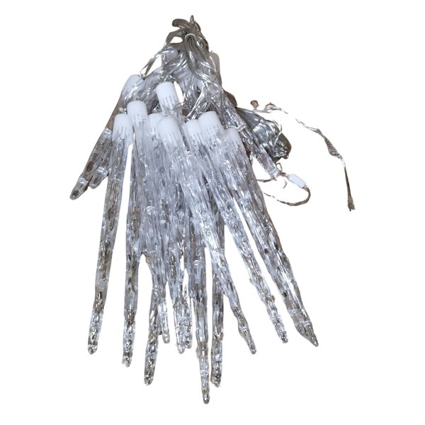 Samuel Alexander 72 LED 6.9m Premier 24 Indoor Outdoor Icicle Shape Christmas Chaser Lights in Cool White