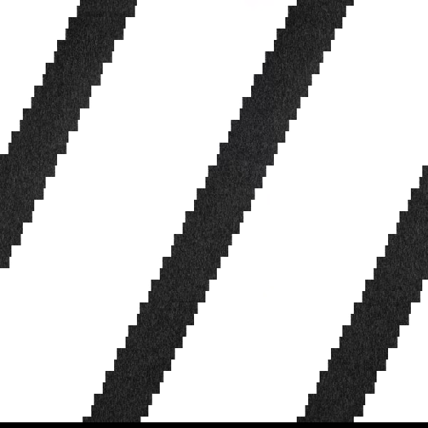 Dark Grey Low Pile Area Rug Plain Design