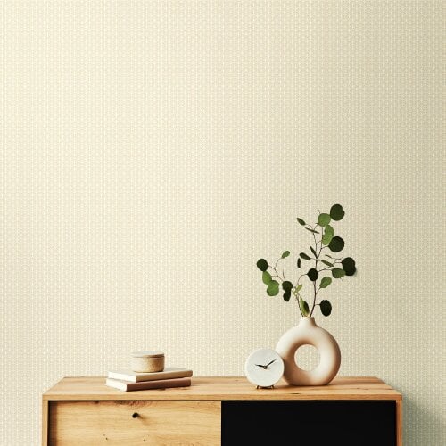 Hoopla Walls Shell Fan - Linen 10m Wallpaper