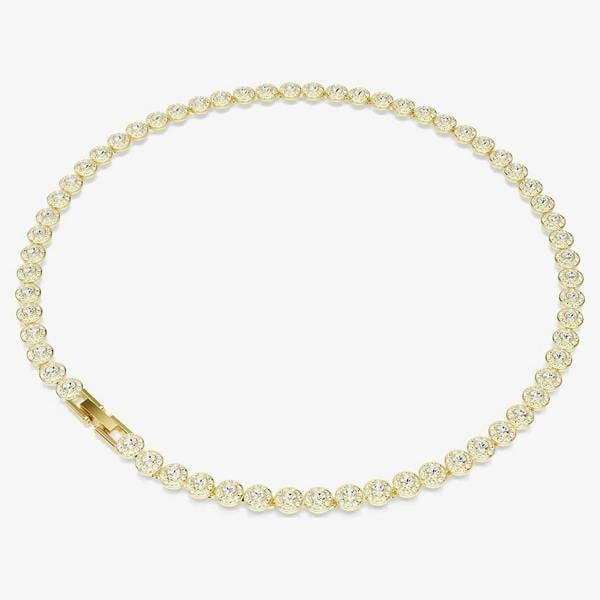 Swarovski Una Angelic Gold Tone Plated White Crystal Necklace 5751560
