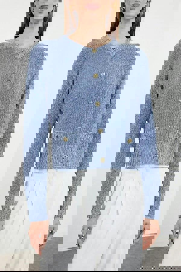 WOVCOR Knit Cardigan with Pocket Detail