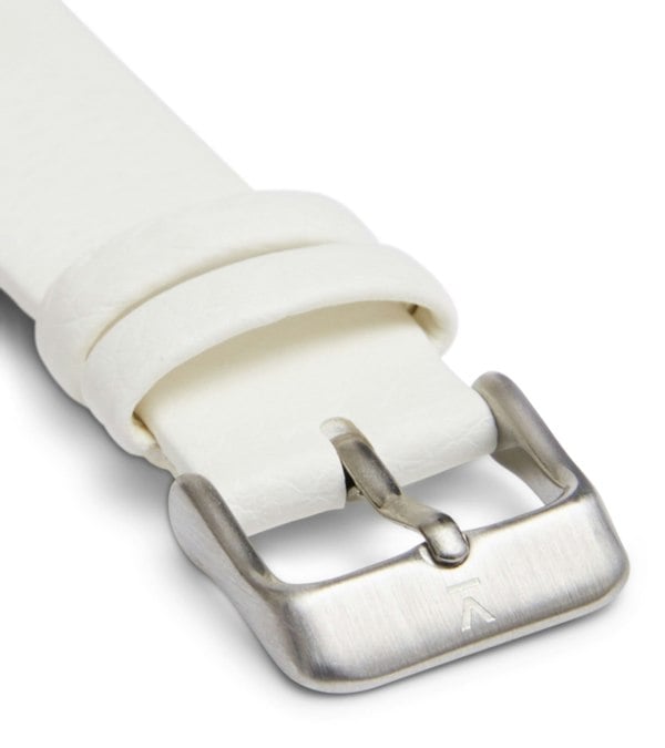 Votch Off white with brushed silver buckle | 18mm