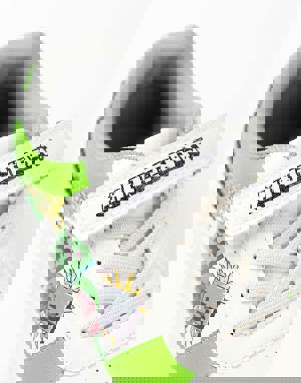 Minecraft Boys White Creeper Velcro Trainers