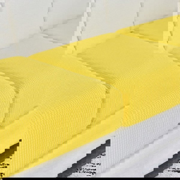 Anyhouz Anyseat Sofa Cover Yellow Polyester Thick Stretchable Cushion For Living Room 1Pc Enlarge Size 160-185cmx85-105cm