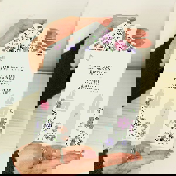 Personalised Memento Company Personalised Wild Flowers Wooden House Ornament