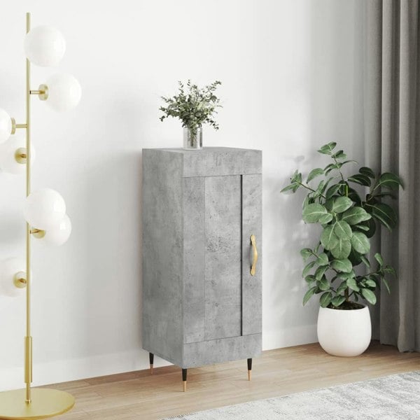 Berkfield Sideboard Concrete Grey 34.5x34x90 cm Engineered Wood