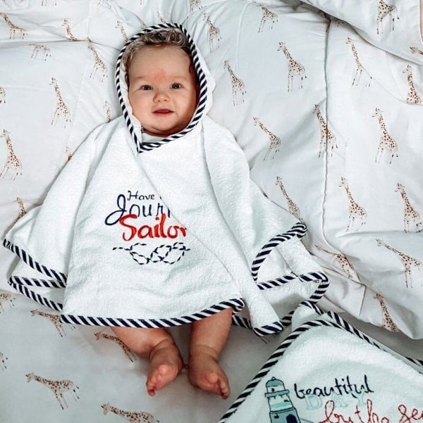 Baby Organic Cotton Poncho Set