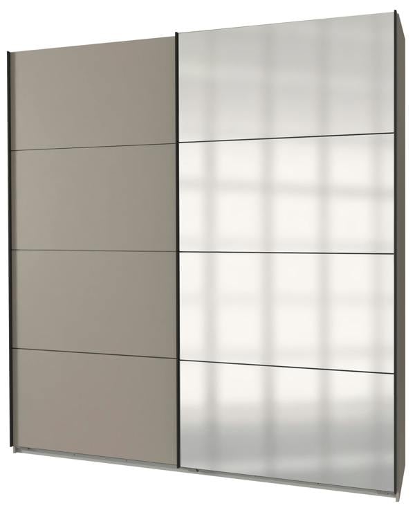 Ernie  grey 225cm 2 door sliding wardrobe