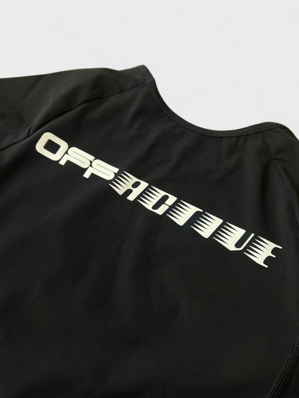 Off-White Logo Print Performance Top Black - Womens