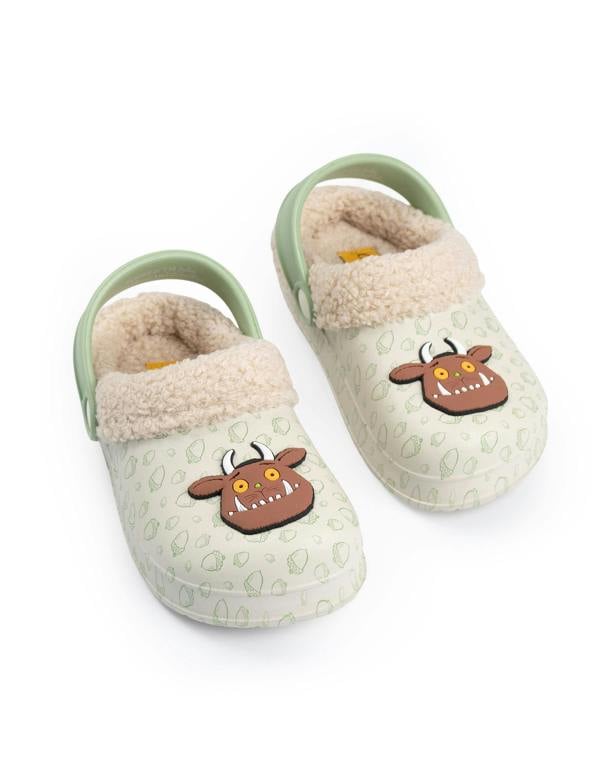 Vanilla Underground Gruffalo & Friends Unisex Kids Brown Character Face Clogs