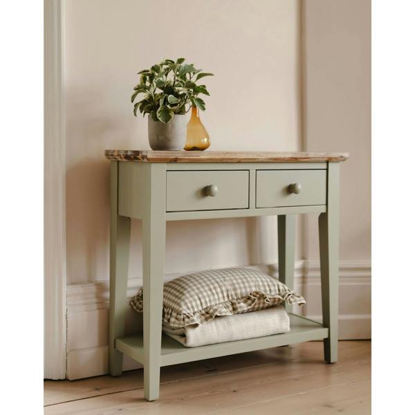 Statement Furniture Florence Small Console Table with 2 Drawers and Shelf