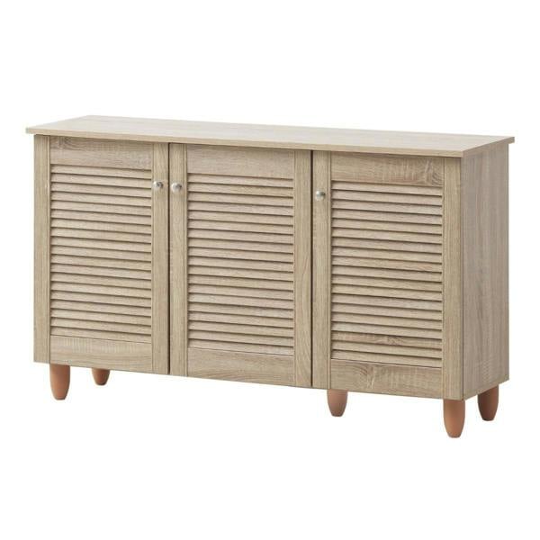 Timber Art Design Modern Shoe Storage Cabinet 3 Doors Footwear Stand Rack Unit Cupboard