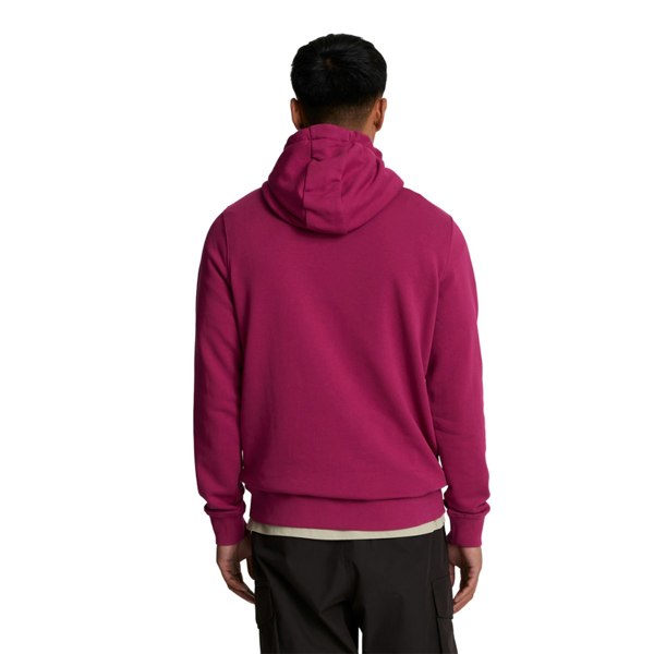 Lyle & Scott Mens Pullover Hoodie - Rich Burgundy