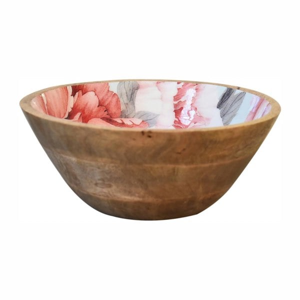 Artisan Furniture Pink Floral Bowl Set of 2
