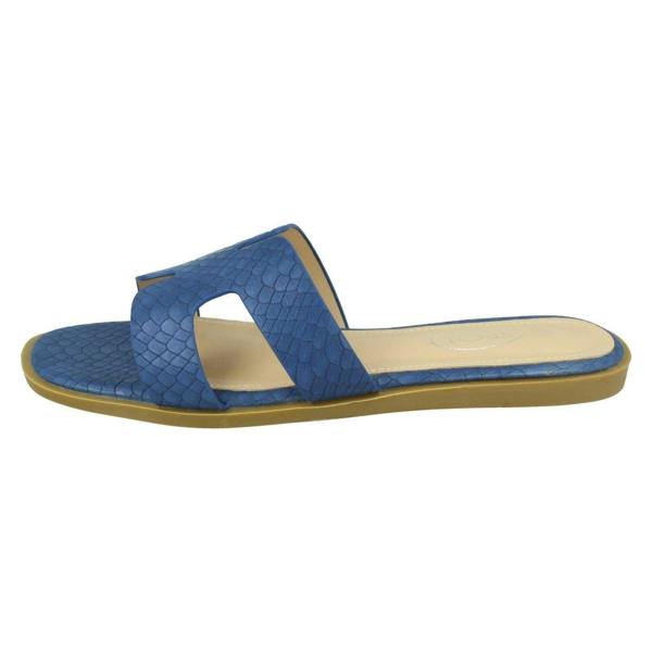 Spot On Ladies Spot On Croc Print Mules F00298