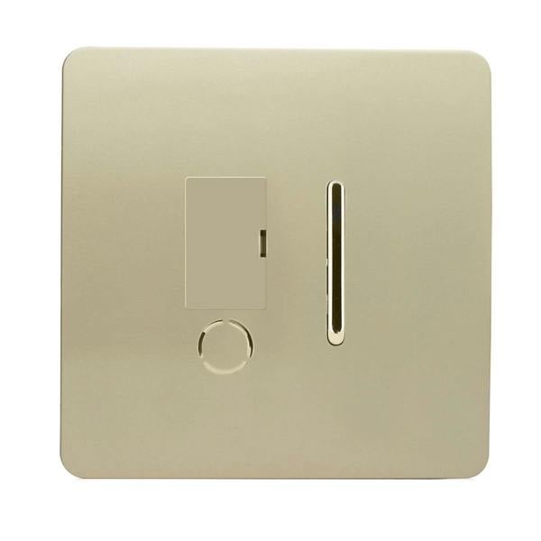 Trendi Switch 13 Amp Fused Spur with Flex Outlet in Champagne Gold
