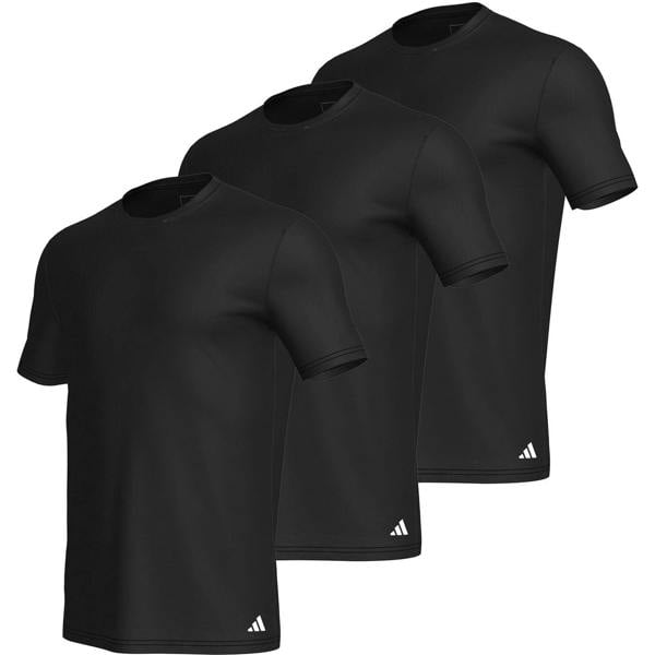 Adidas Mens T-Shirt (Pack of 3) - Black - 