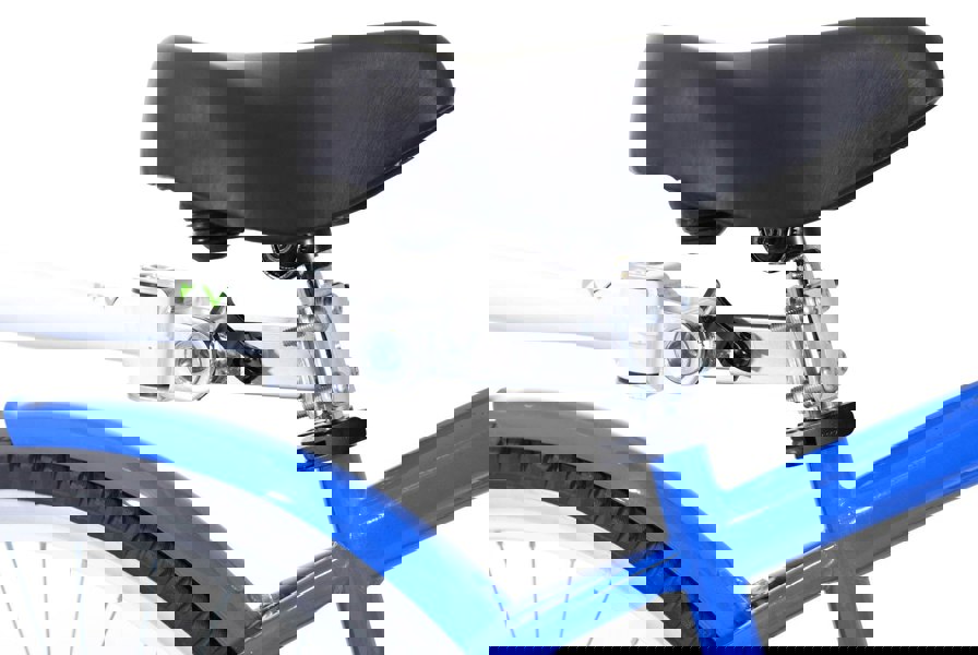 Close-up of White Tag-along bike