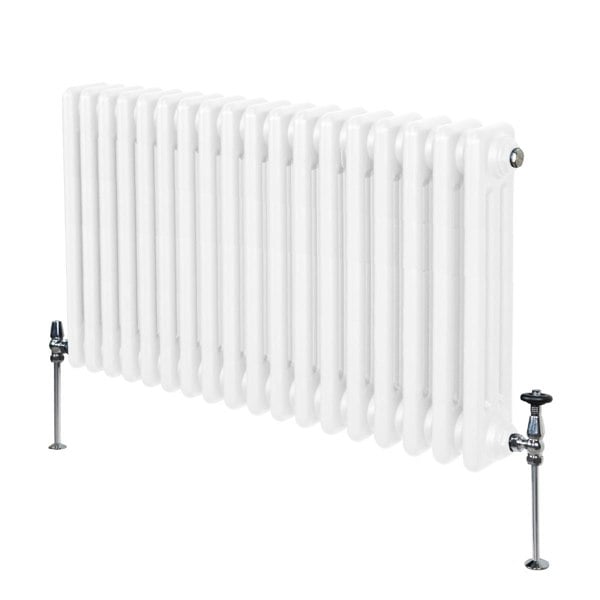 Monstershop Traditional 3 Column Radiator - 600 x 832mm - White