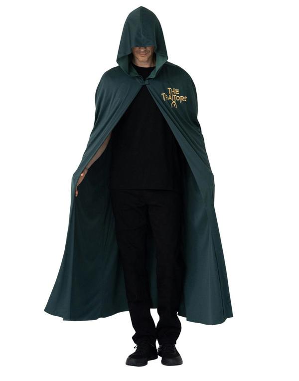 Vanilla Underground The Traitors Unisex Green Hooded Cloak 1 Piece Costume