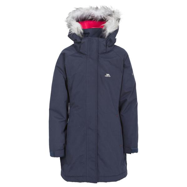 Trespass Childrens Girls Fame Waterproof Parka Jacket - Navy - 