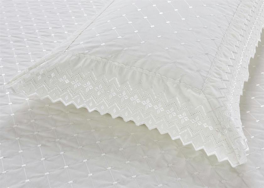 Richmond White Bedspread Set 254x254cm