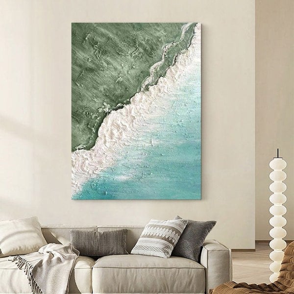 White Coastline Framed Wall Art Print Multiple Size-Rit Concept-Rit Concept