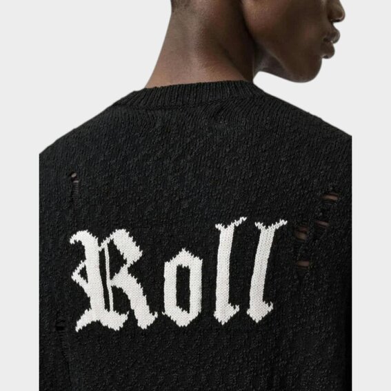 All Saints Drum Jacquard Jumper Black