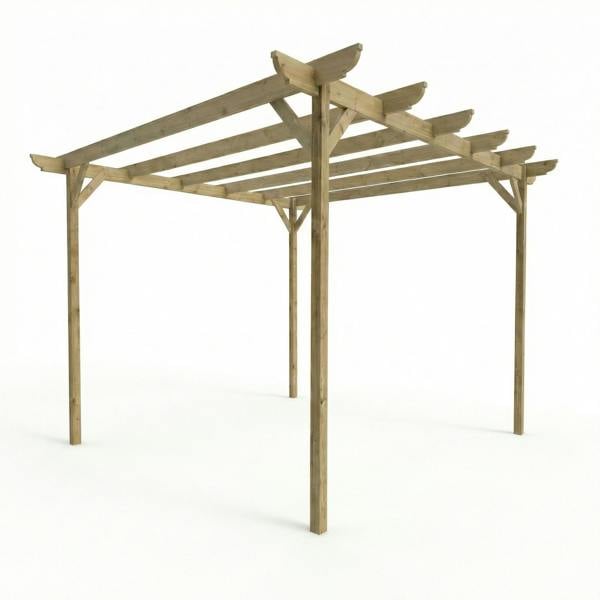 Arbor Garden Solutions Corbel Wooden Garden Pergola Kit