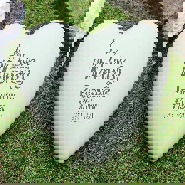 Personalised Memento Company Personalised In Loving Memory Heart Memorial