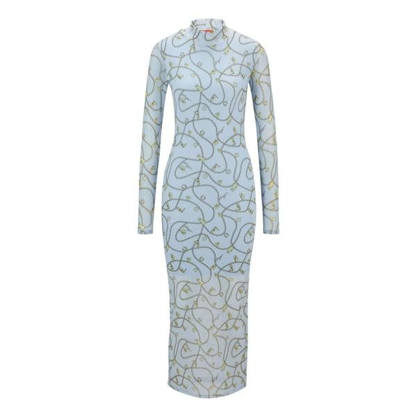 Hugo Womens/Ladies Nasuse_2 Midi Dress - Blue - 