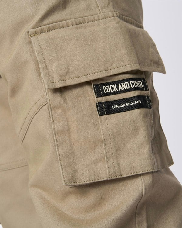 Duck and Cover Chemmer Woven Jog Pants - Stone