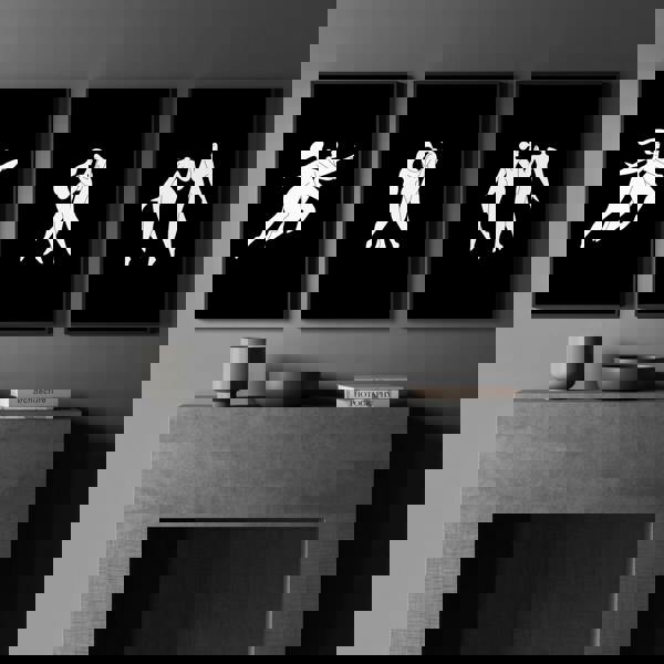 Large Paintings For Living Room | Set of 3 Boho Women Wall art Prints