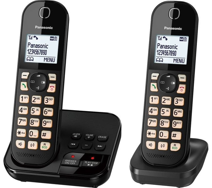 PANASONIC KX-TGC462EB Cordless Phone - Twin Handsets
