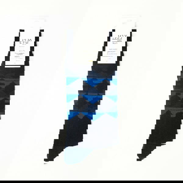 Jemsox Diamond Pattern Organic Cotton Mens Socks | Soft Comfort Top