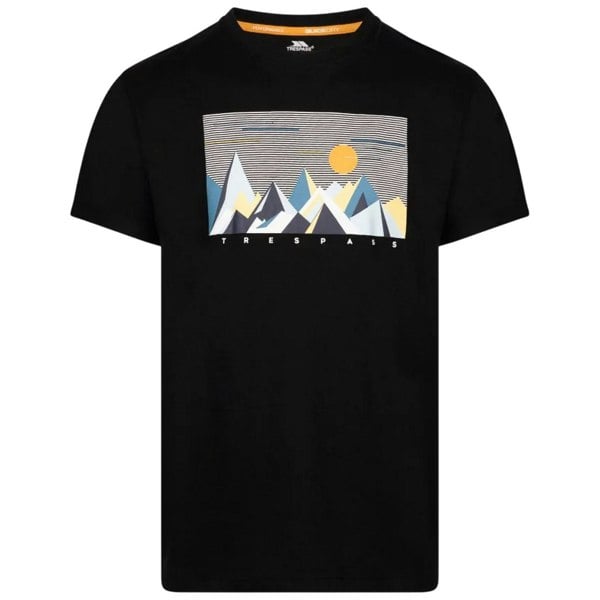 Trespass Mens Ennadai Printed T-Shirt - Black