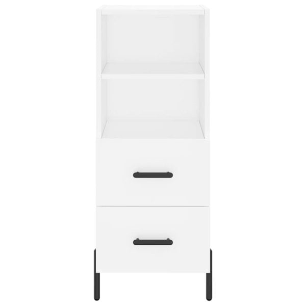 Berkfield Highboard White 34.5x34x180 cm Engineered Wood