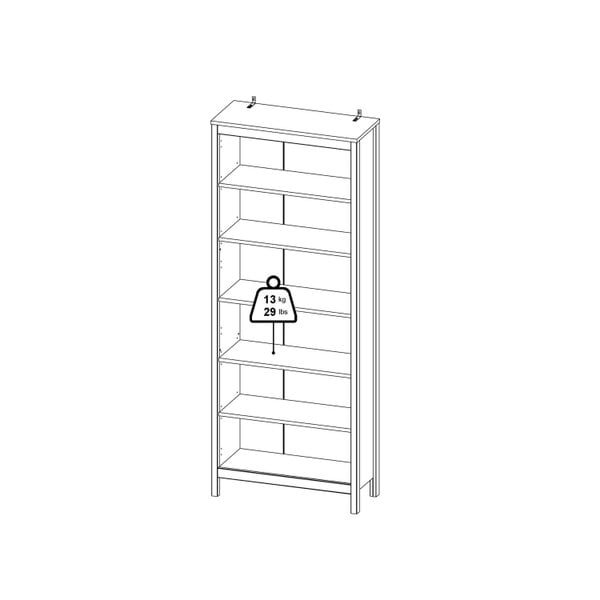 Wyld Haus Gossmere Hickory Oak Effect Bookcase