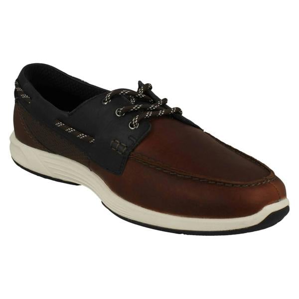 Clarks Mens Clarks Innovative Rock Soled Lace Up Deck Shoes ATL Sail Go