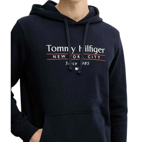 Tommy Hilfiger Mens Hoodie - Navy Blue - 