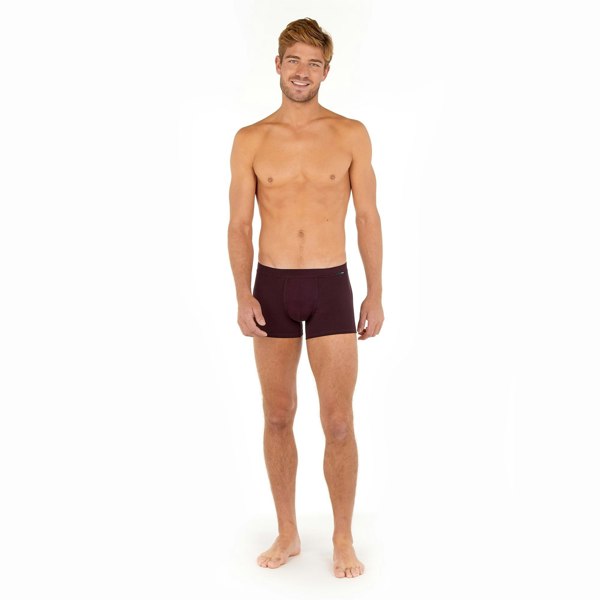 Hom Tencel Soft Comfort Boxer Trunk, Burgundy
