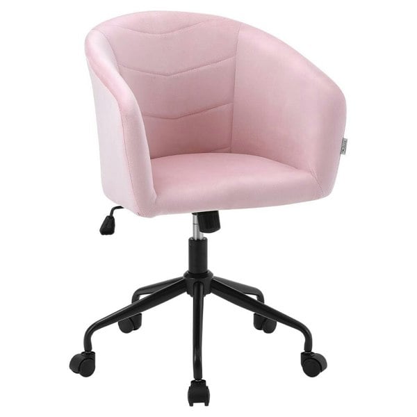 Livingandhome Velvet Swivel Office Task Chair, ZH1078 Living and Home