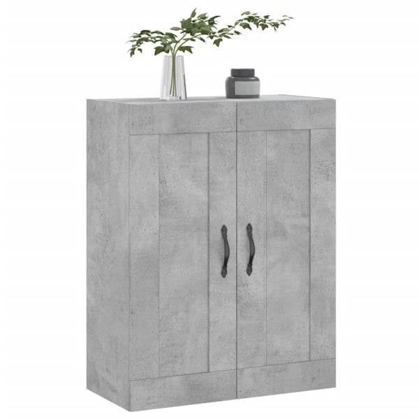 Berkfield Wall Mounted Cabinet Concrete Grey 69.5x34x90 cm Engineered Wood