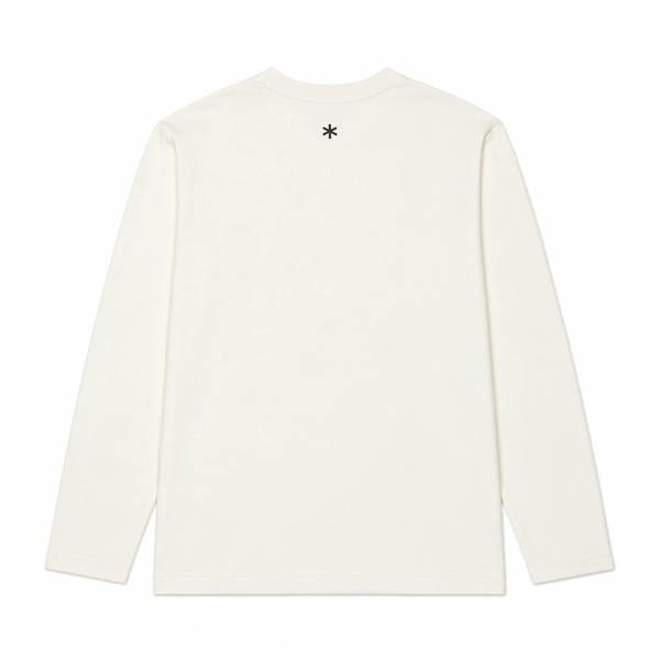 Snow Peak L/S Logo T-Shirt Off White