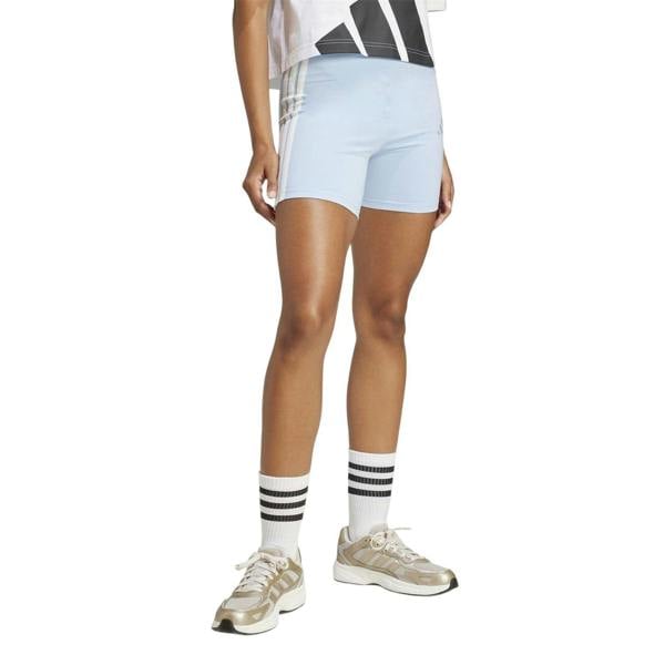 Adidas Womens/Ladies 3 Stripes Biker Shorts - Glow - 