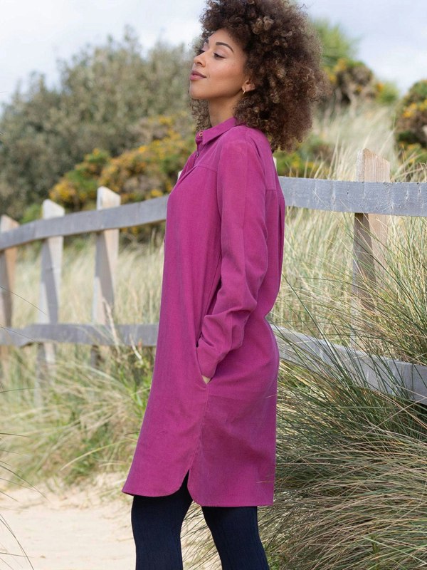 Kite Organic Mapperton Cord Dress Berry