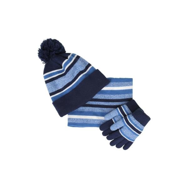 Mountain Warehouse Isotherm Beanie & Gloves Set - Blue - 