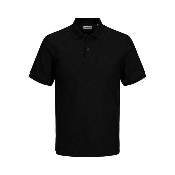 Jack And Jones Mens Austin Short-Sleeved Polo Shirt - Black - 
