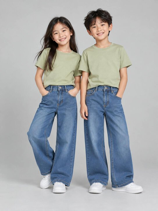 Childsplay Kids Oversized T-Shirt in Green